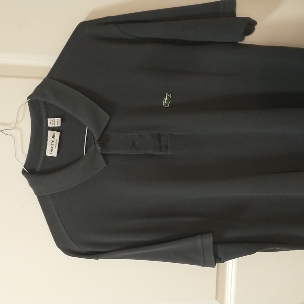 Lacoste mens dark gray Classic Fit Polo